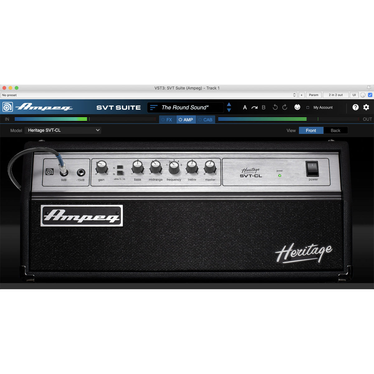 Ampeg SVT Suite Bass Amplifier Plug-in - Electronic Delivery