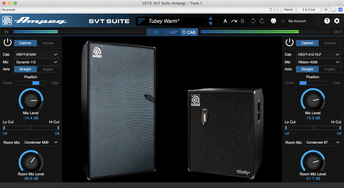 Ampeg SVT Suite Bass Amplifier Plug-in - Electronic Delivery