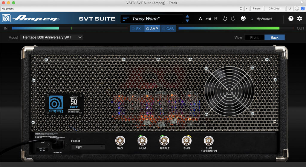 Ampeg SVT Suite Bass Amplifier Plug-in - Electronic Delivery
