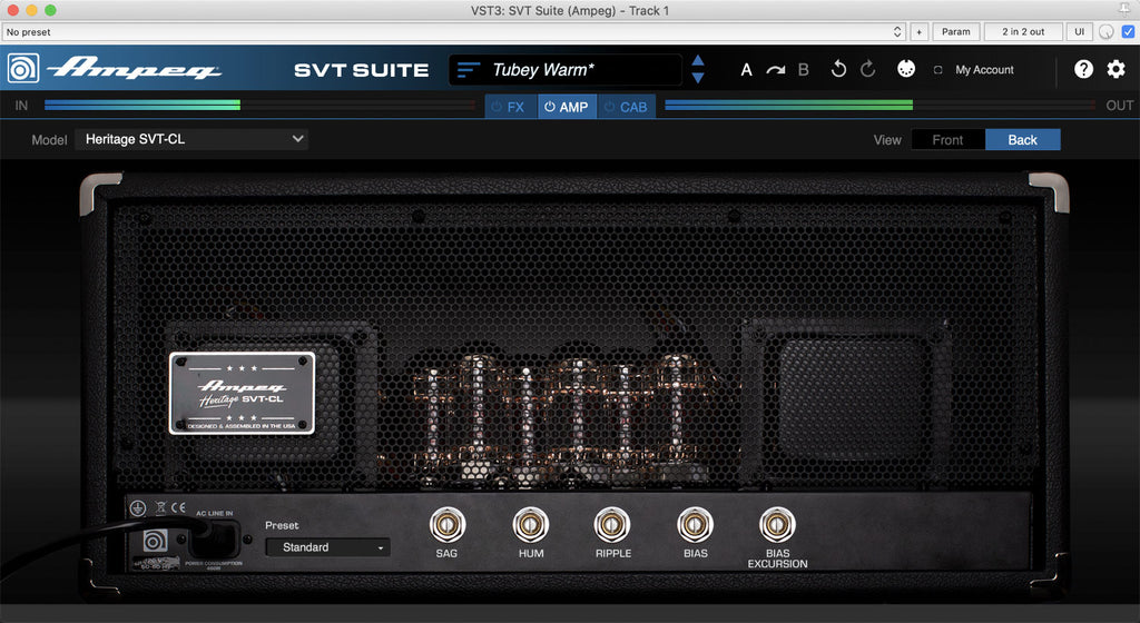 Ampeg SVT Suite Bass Amplifier Plug-in - Electronic Delivery