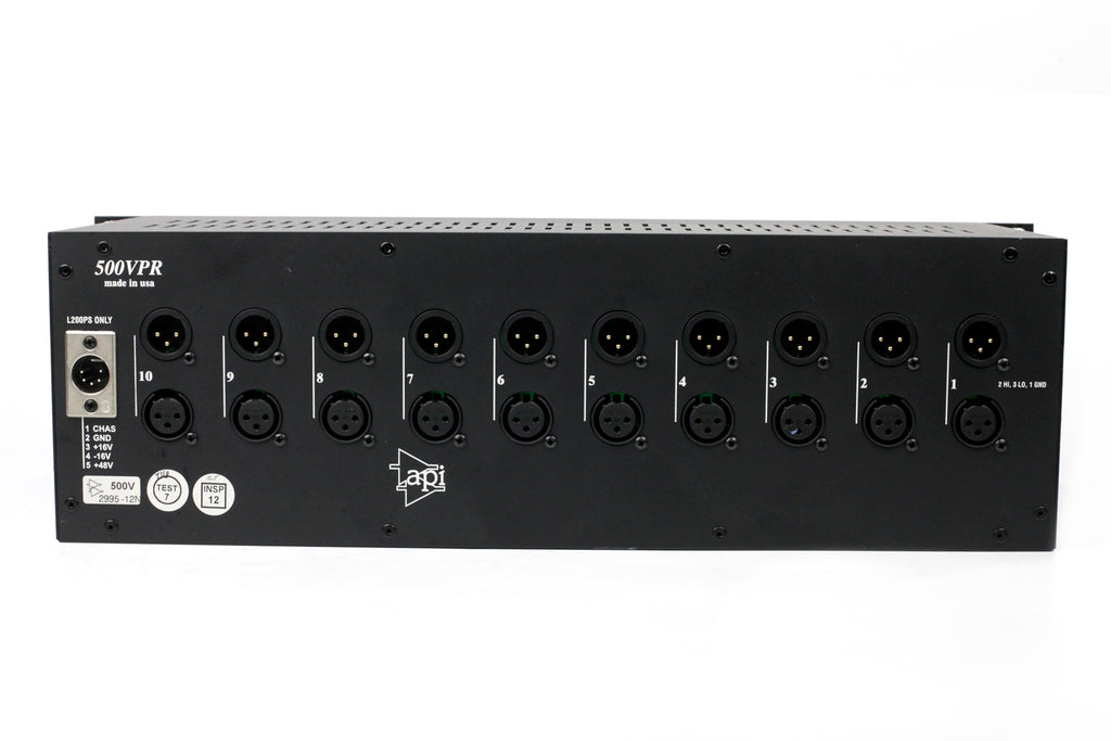 API 500VPR 10-Slot Rack with PSU #2995-12N (Used)