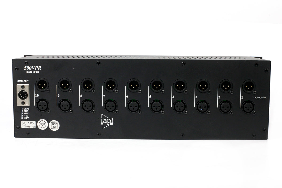API 500VPR 10-Slot Rack with PSU #2995-12N (Used)