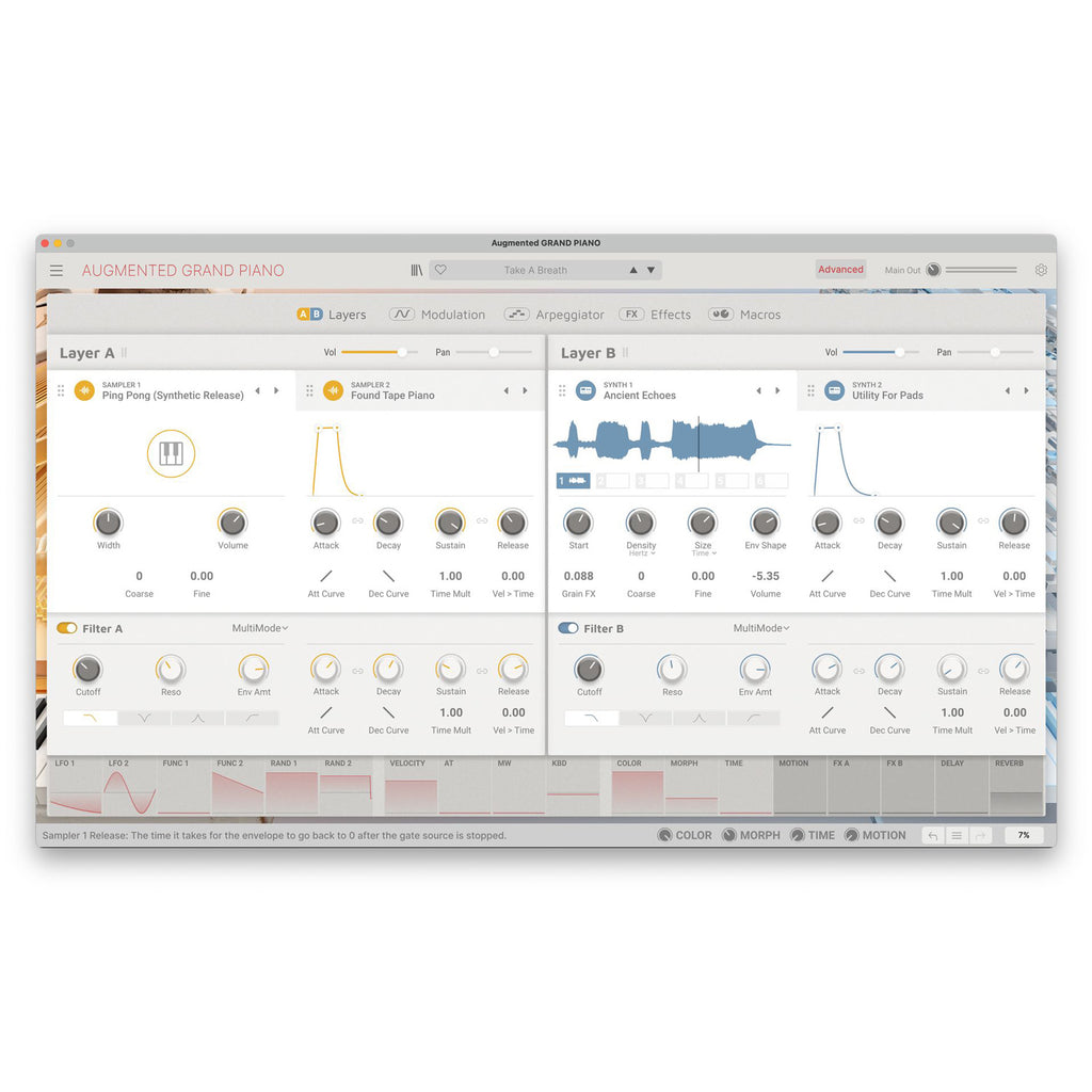 Arturia Augmented GRAND PIANO Virtual Instrument - Elec Del