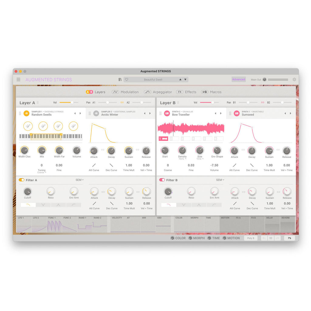 Arturia Augmented STRINGS Virtual Instrument - Elec Del