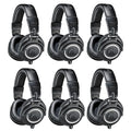 Audio-Technica ATH-M50x, Black - Studio Track 6-Pack