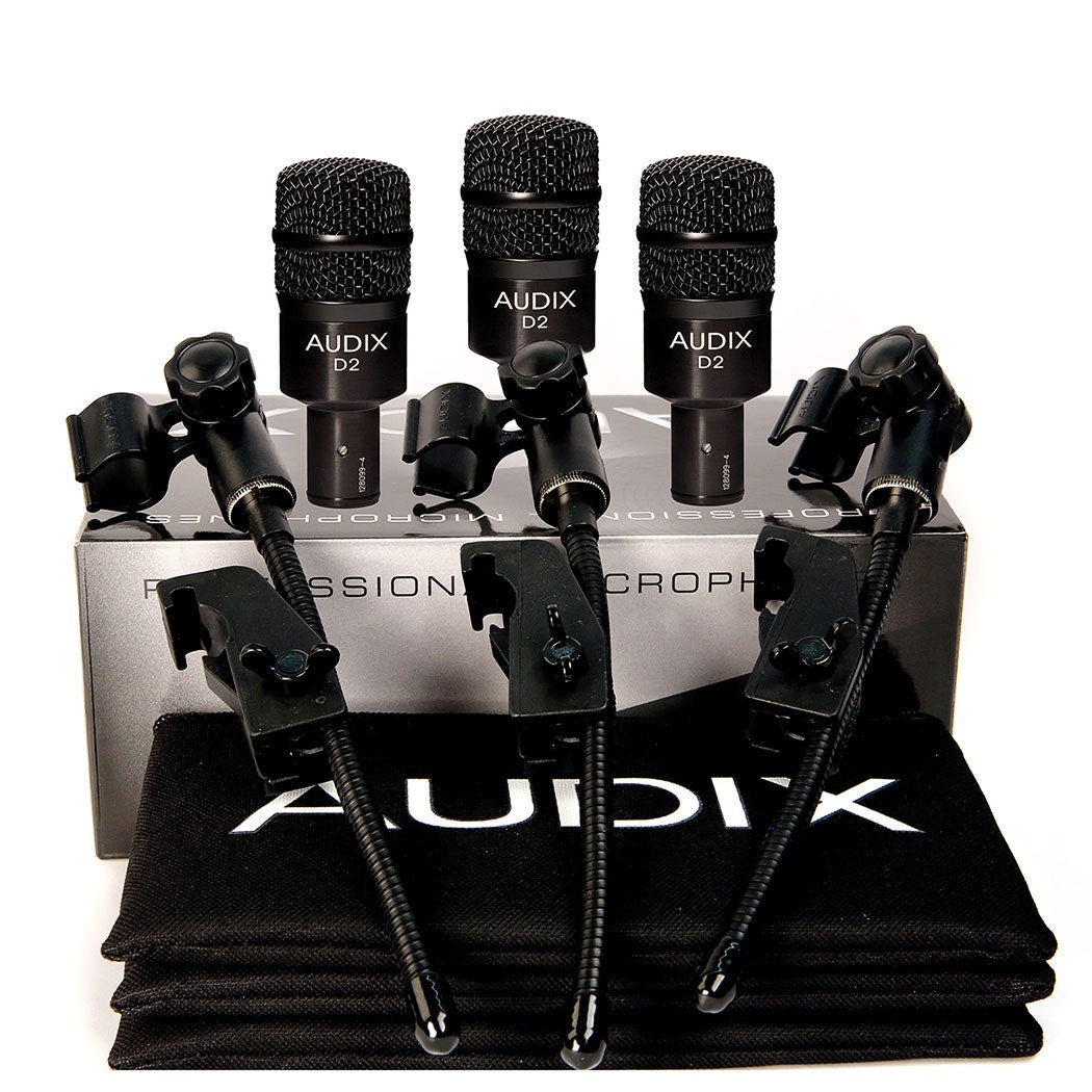 Audix D2 Trio Dynamic Instruemnt Microphone Kit