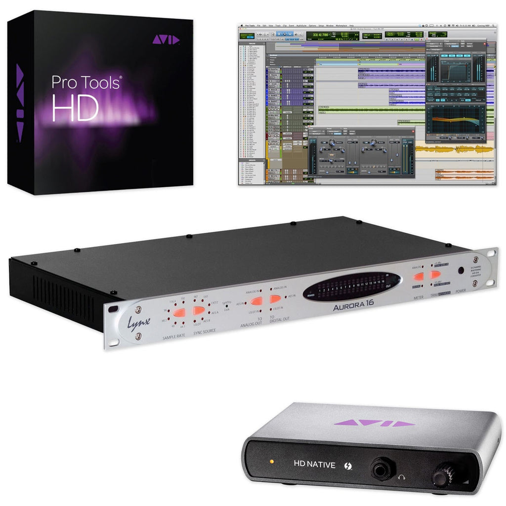 Avid HD Native Thunderbolt System + Lynx Aurora 16-HD