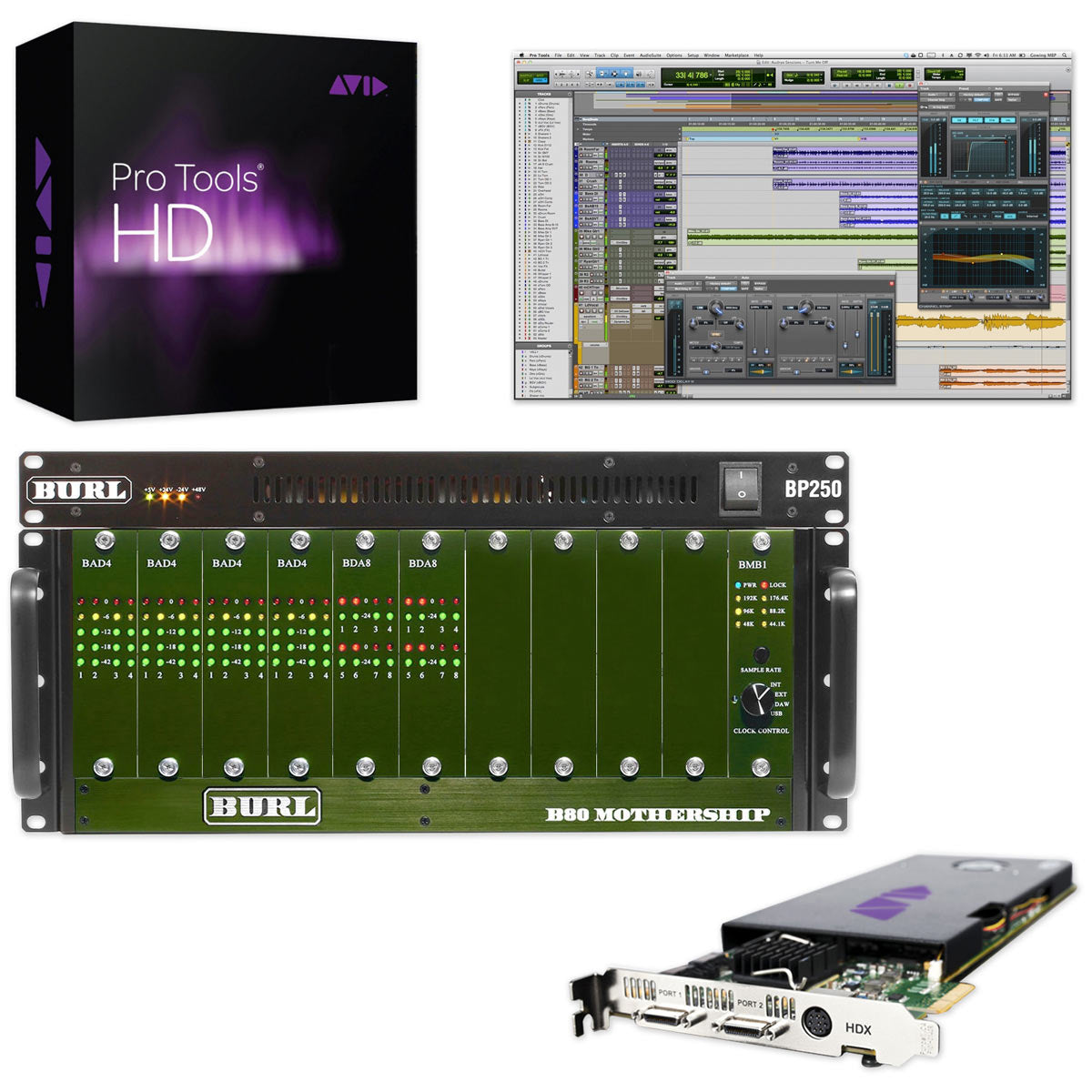 Avid HDX System + Burl B80 16x16