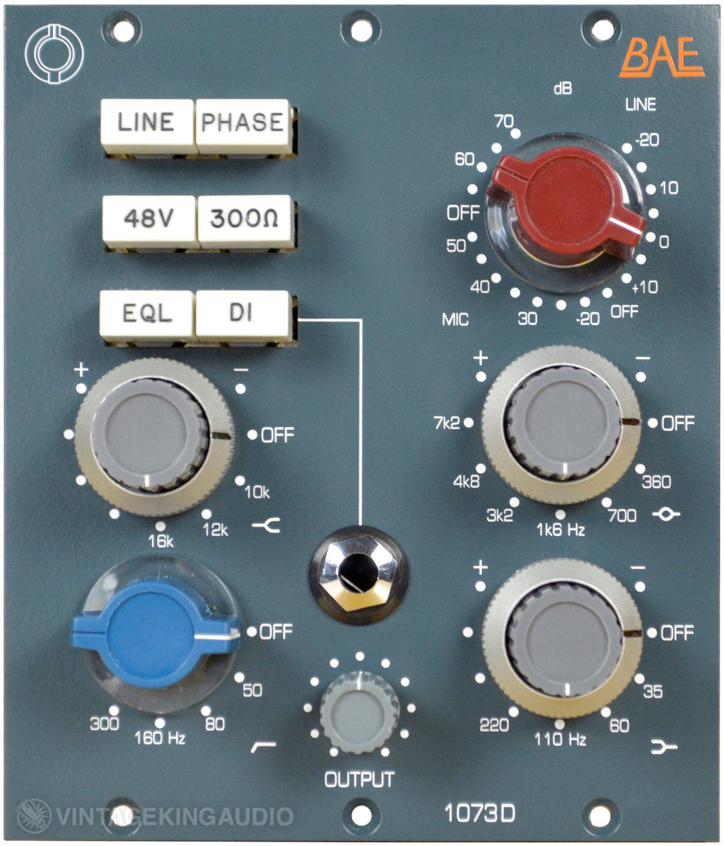 BAE 1073D 500 Series Mic/Line Preamp/EQ (Demo Deal)