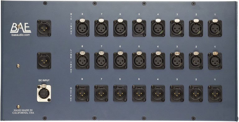 BAE 8CM 8-Channel Summing Mixer/1073-Style Rack - Unloaded