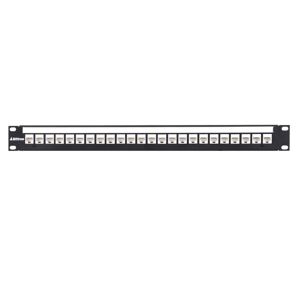 Bittree Flush-Mount Modular Keystone Panel CAT 6 Unshielded