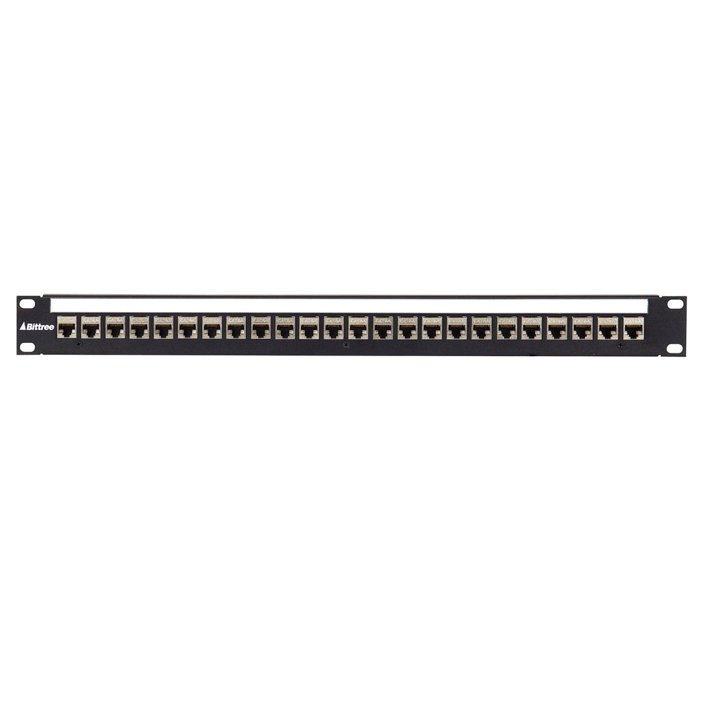 Bittree Flush-Mount Modular Keystone Panel CAT 6A Shielded