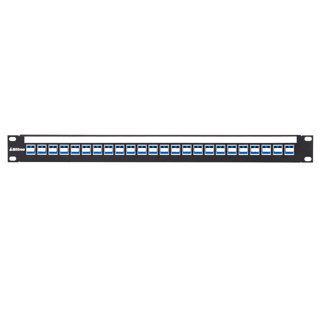 Bittree Flush-Mount Modular Keystone Panel Duplex LC