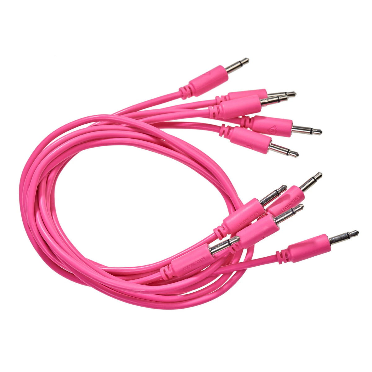 Black Market 10" 3.5mm Patch Cable 5-Pack  - Hot Pink (Demo Deal)