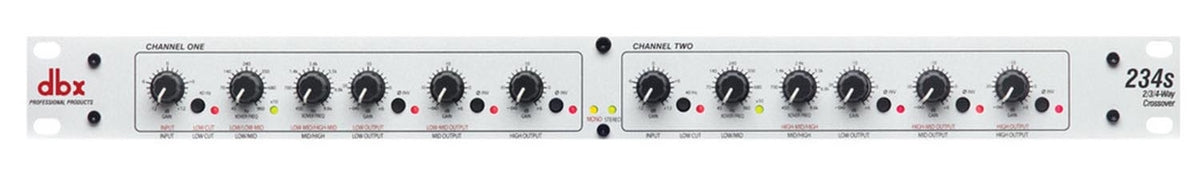 DBX 234s Stereo 2-/3-Way Mono 4-Way Crossover (Demo Deal)