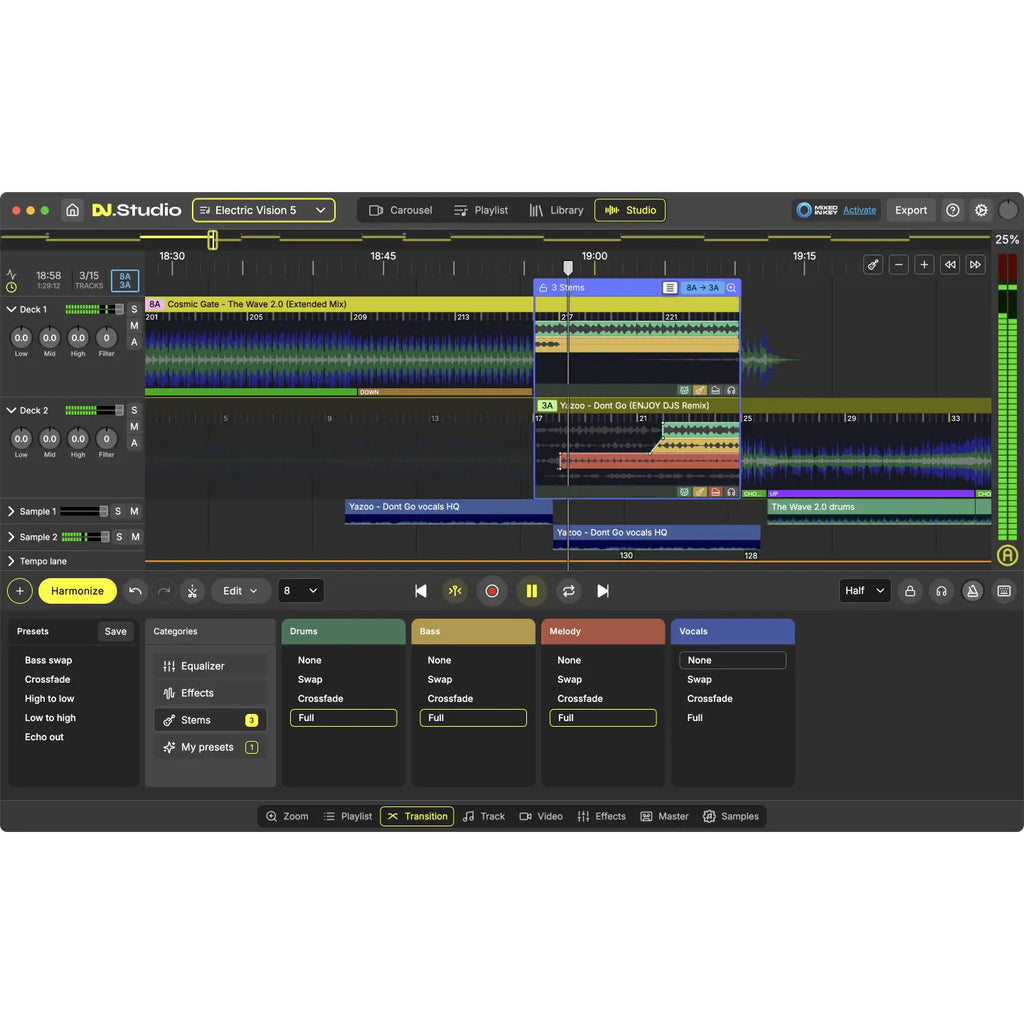 DJ.Studio Pro + Stems - Electronic Delivery