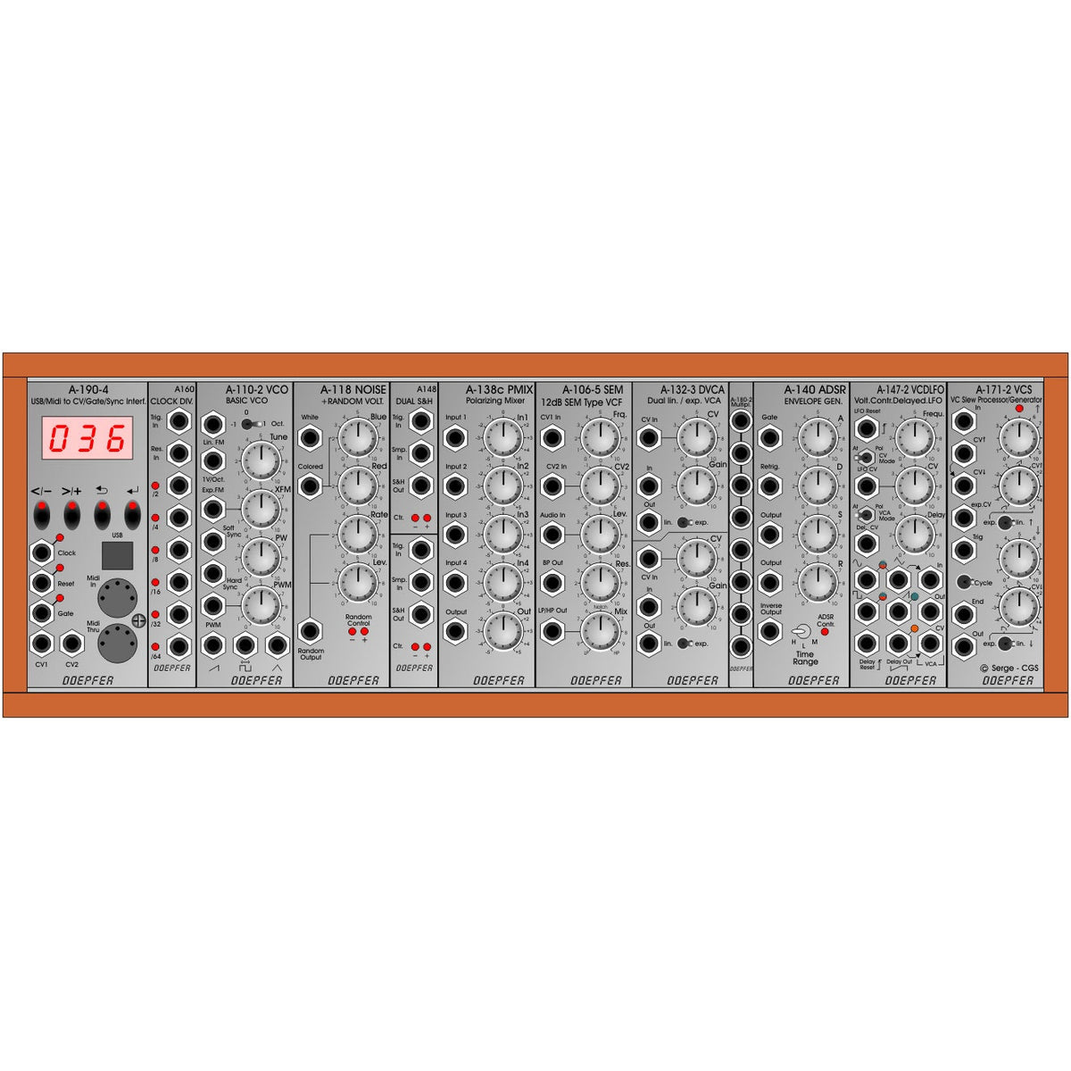 Doepfer A-100 Basic Starter System 1 G6 PSU3