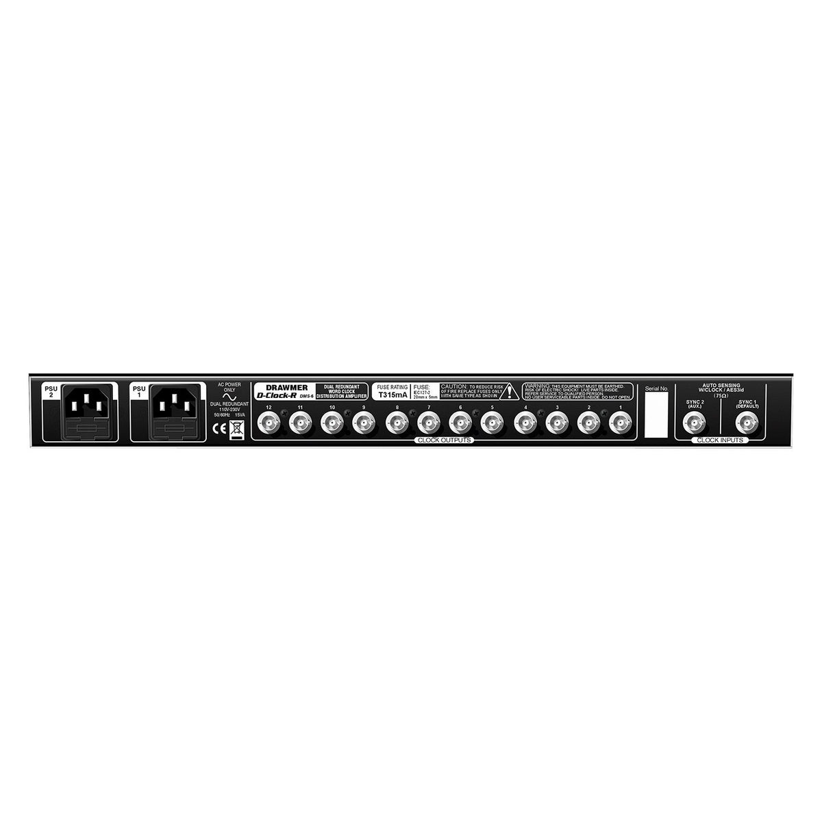 Drawmer D Clock R Dual Redundant Clock Distribution
