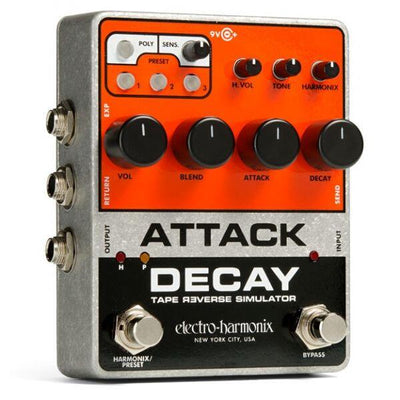 Electro-Harmonix Attack Decay Tape Reverse Simulator Pedal (Demo Deal)