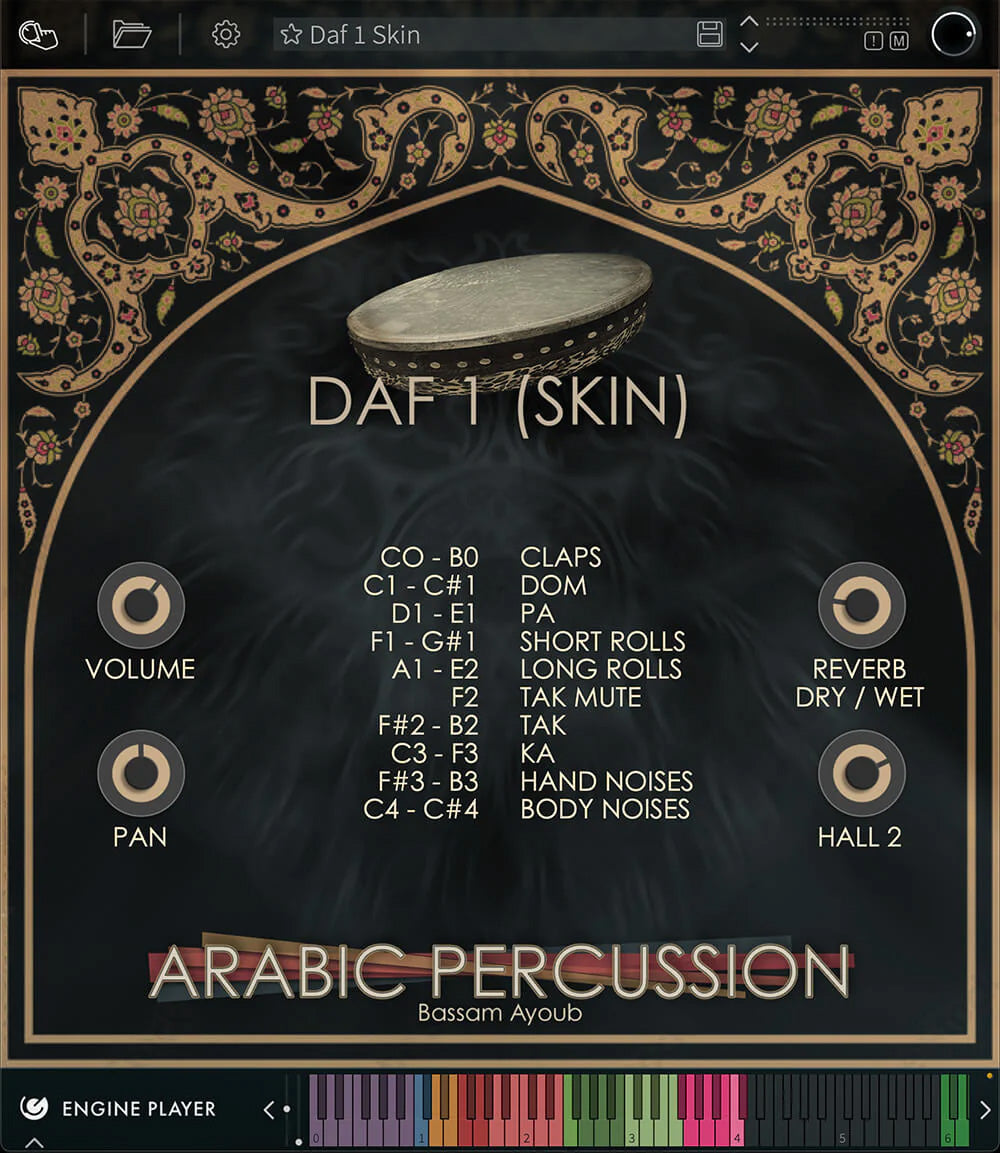 EngineAudio Arabic Percussion: Dufouf Virtual Instrument - Electronic Delivery