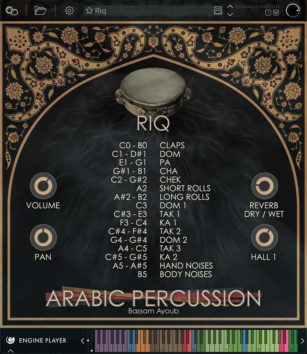 EngineAudio Arabic Percussion: Riq Virtual Instrument - Electronic Delivery
