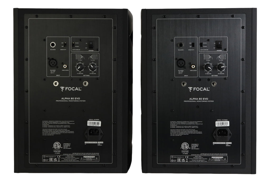 Focal Alpha 80 Evo 8" Active Studio Monitor - Pair #CQCCWB01000744/49  (Used)