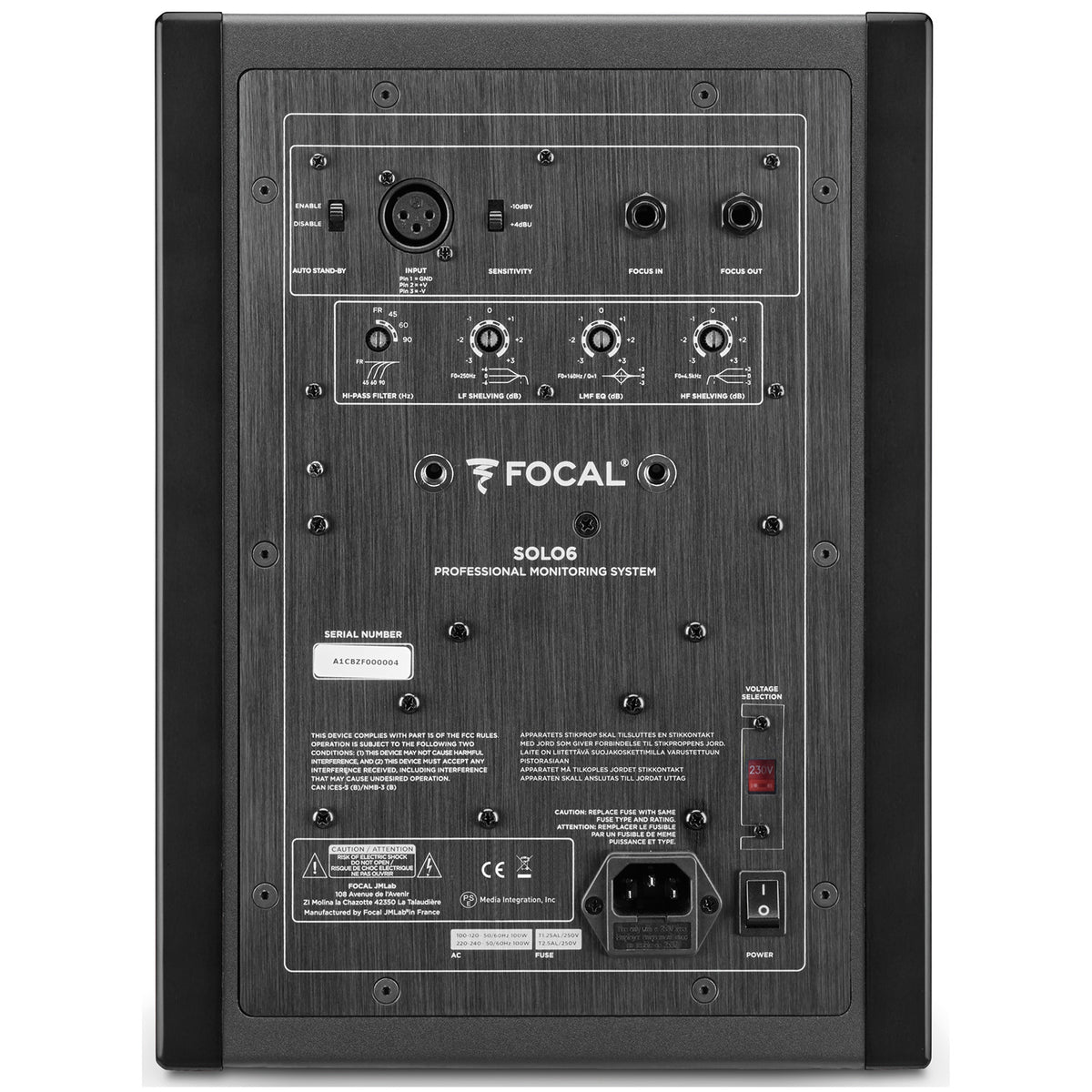 Focal Solo6 2-Way Active Studio Monitor - Single, Black (Demo Deal)