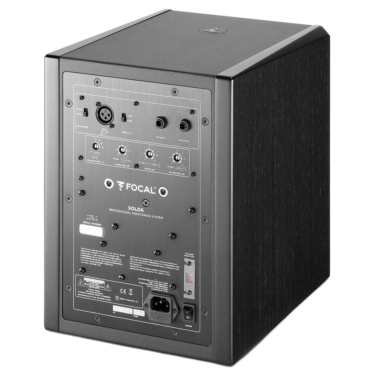 Focal Solo6 2-Way Active Studio Monitor - Single, Black (Demo Deal)