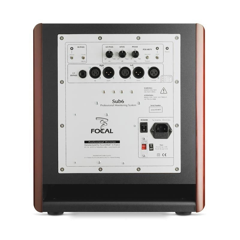 Focal Sub6 - Single, Red (Demo Deal)