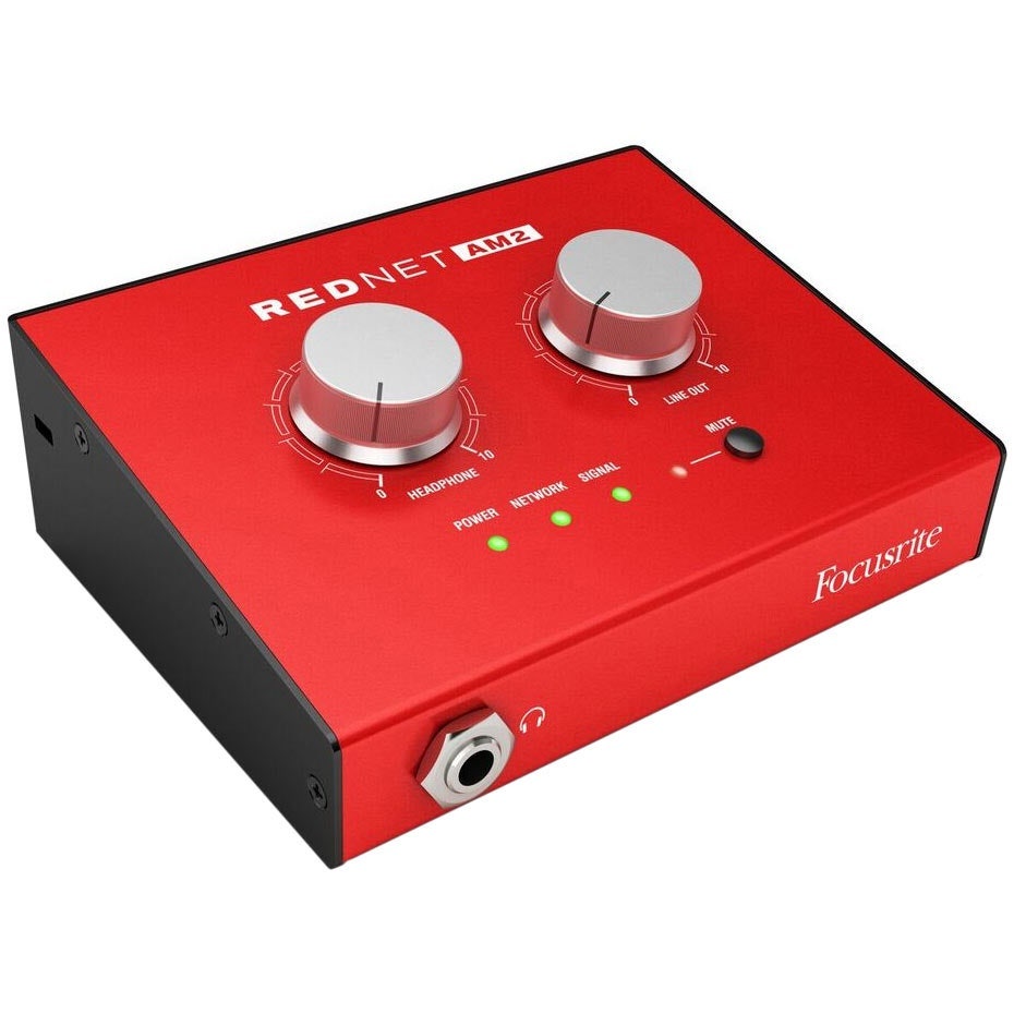 Focusrite RedNet AM2 Stereo Dante Headphone Amplifier