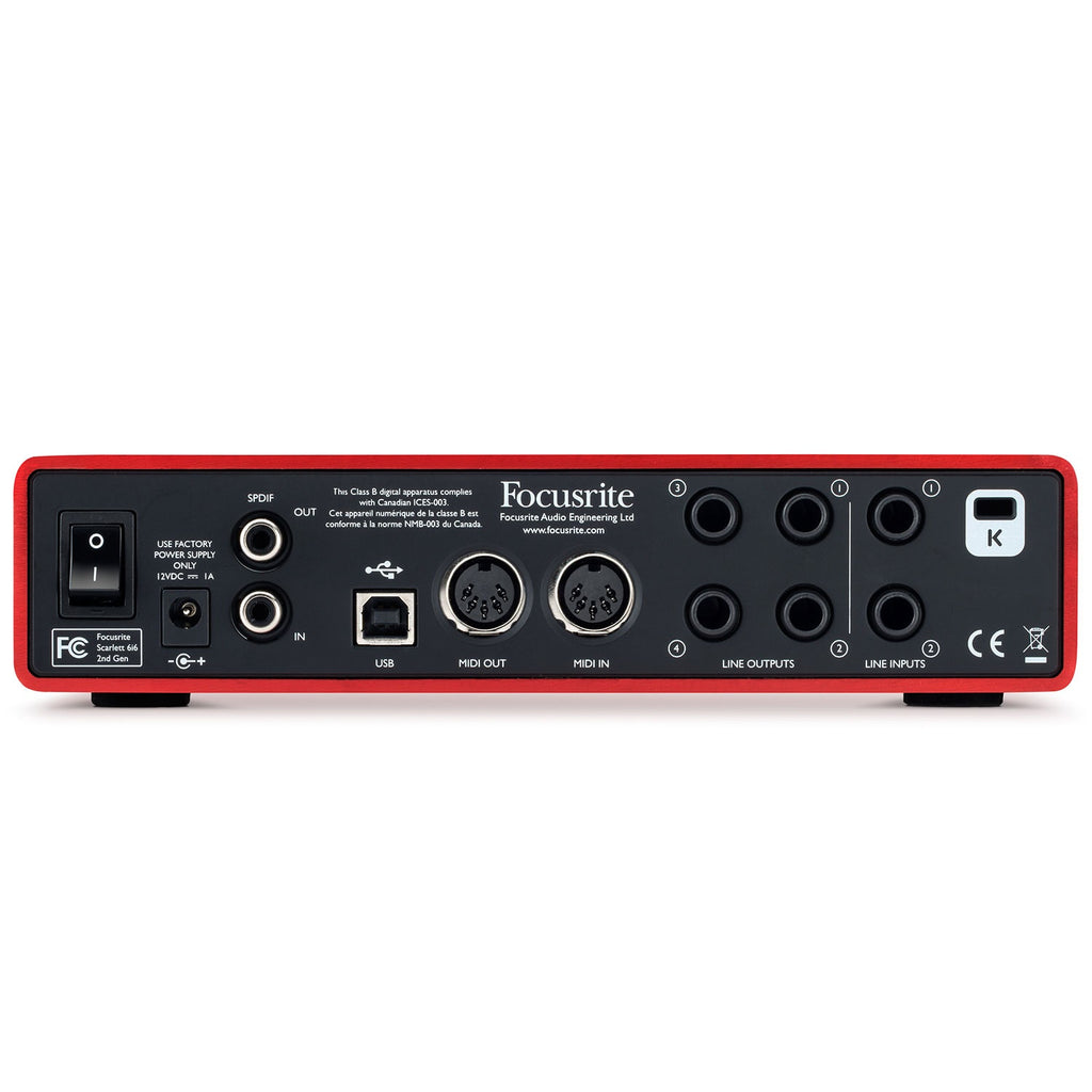 Focusrite Scarlett 6i6 USB Audio Interface - 2nd Gen