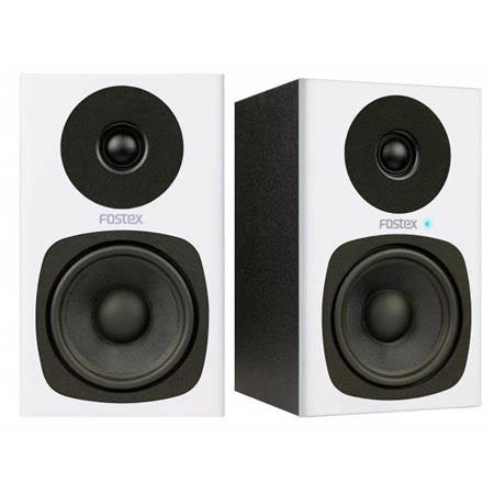 Fostex PM0.4c White 4" 2-Way Powered Studio Monitor - Pair