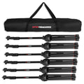 Gator Frameworks GFW-MIC-6PACKBG Microphone Boom Stand 6-Pack with Carry Bag (Demo Deal)