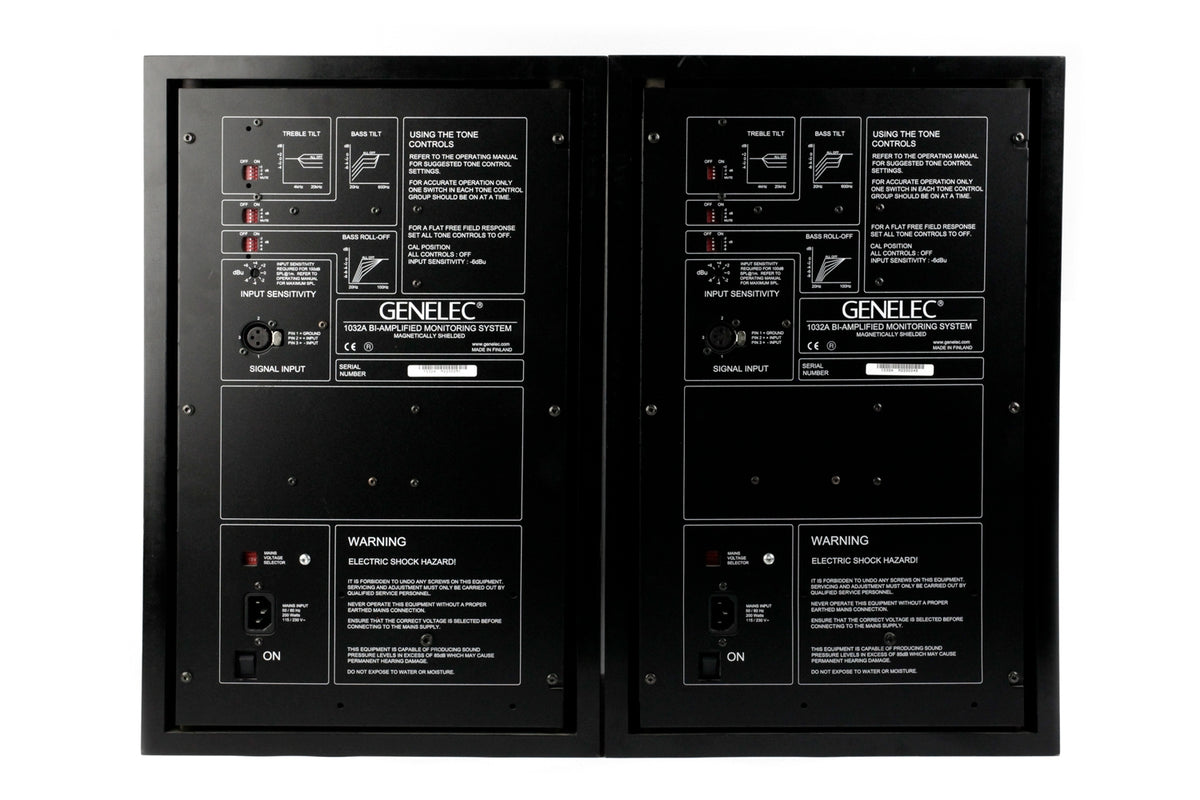 Genelec 1032A Active Monitor Pair #M2200248/M2200251 (Used)