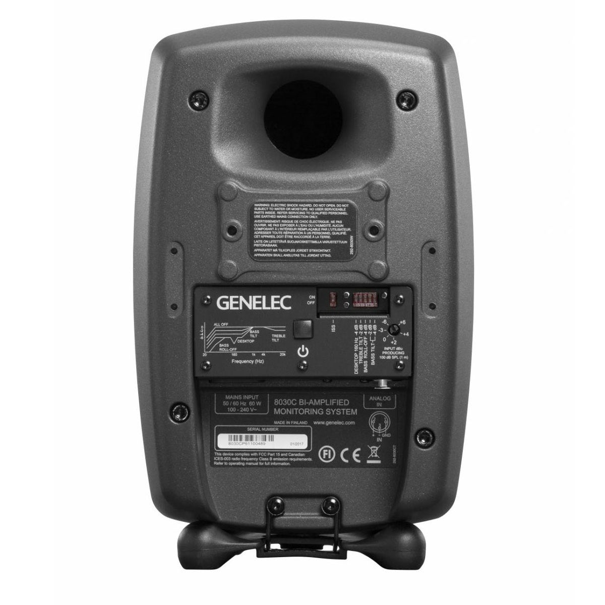 Genelec 8030C 2-Way Active Studio Monitor - Producer Gray, Single
