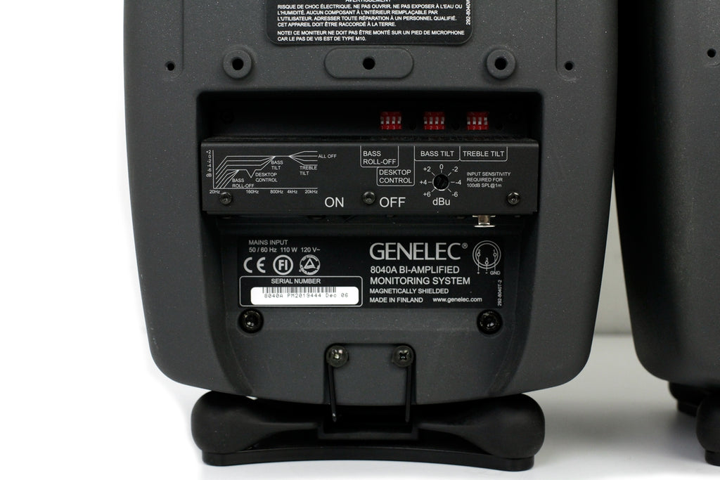 Genelec 8040A Active Monitor Pair #19444/18696 (Used)