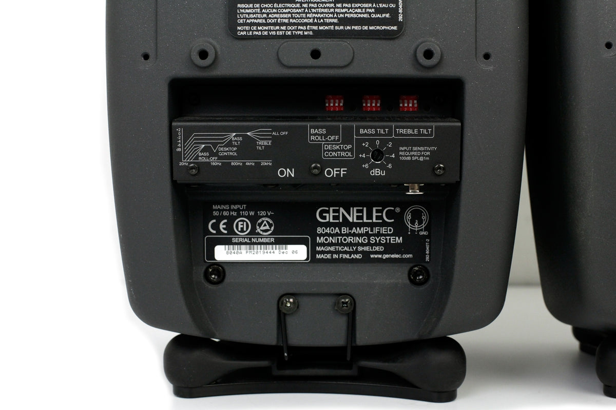 Genelec 8040A Active Monitor Pair #19444/18696 (Used)