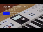 Arturia KeyLab Essential Mk3 88-Key Keyboard Controller - Black