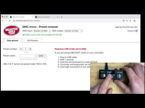 Disaster Area Designs DMC.micro Gen4 MIDI Controller Pedal