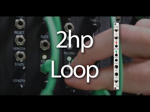 2hp Loop Sound Looper Module - Black