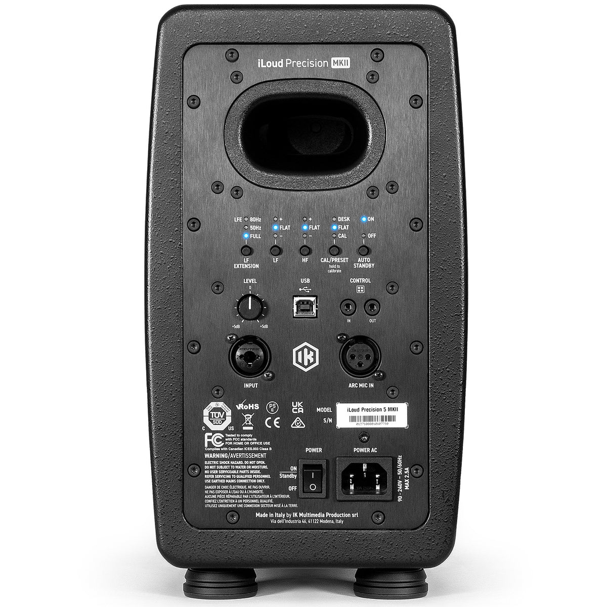 IK Multimedia iLoud Precision 5 MKII Two-Way Active Nearfield Studio Monitor - Single