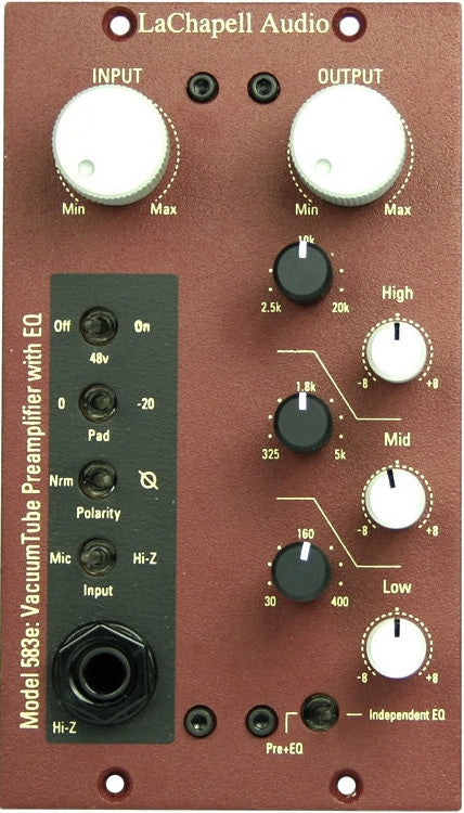 LaChapell Audio 583e 500 Series Tube Preamp