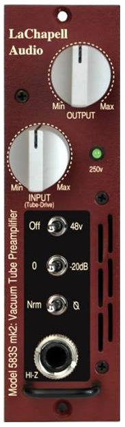 LaChapell Audio 583s mk2 500 Series Tube Preamp
