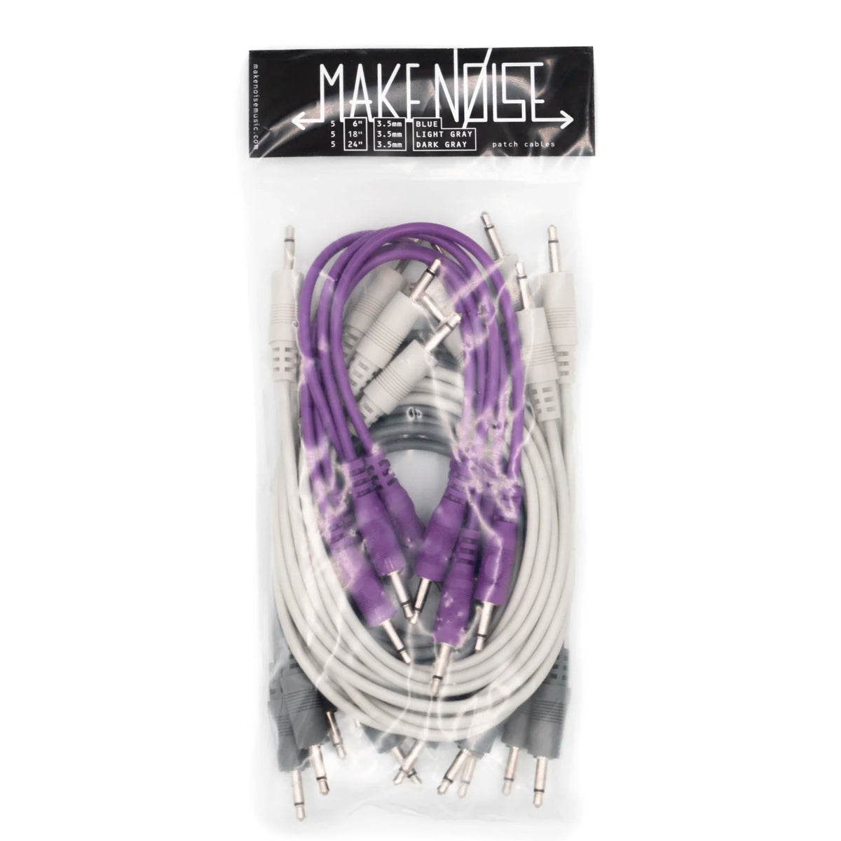 Make Noise Modular Synth Mono Patch Cables - 15 Pack