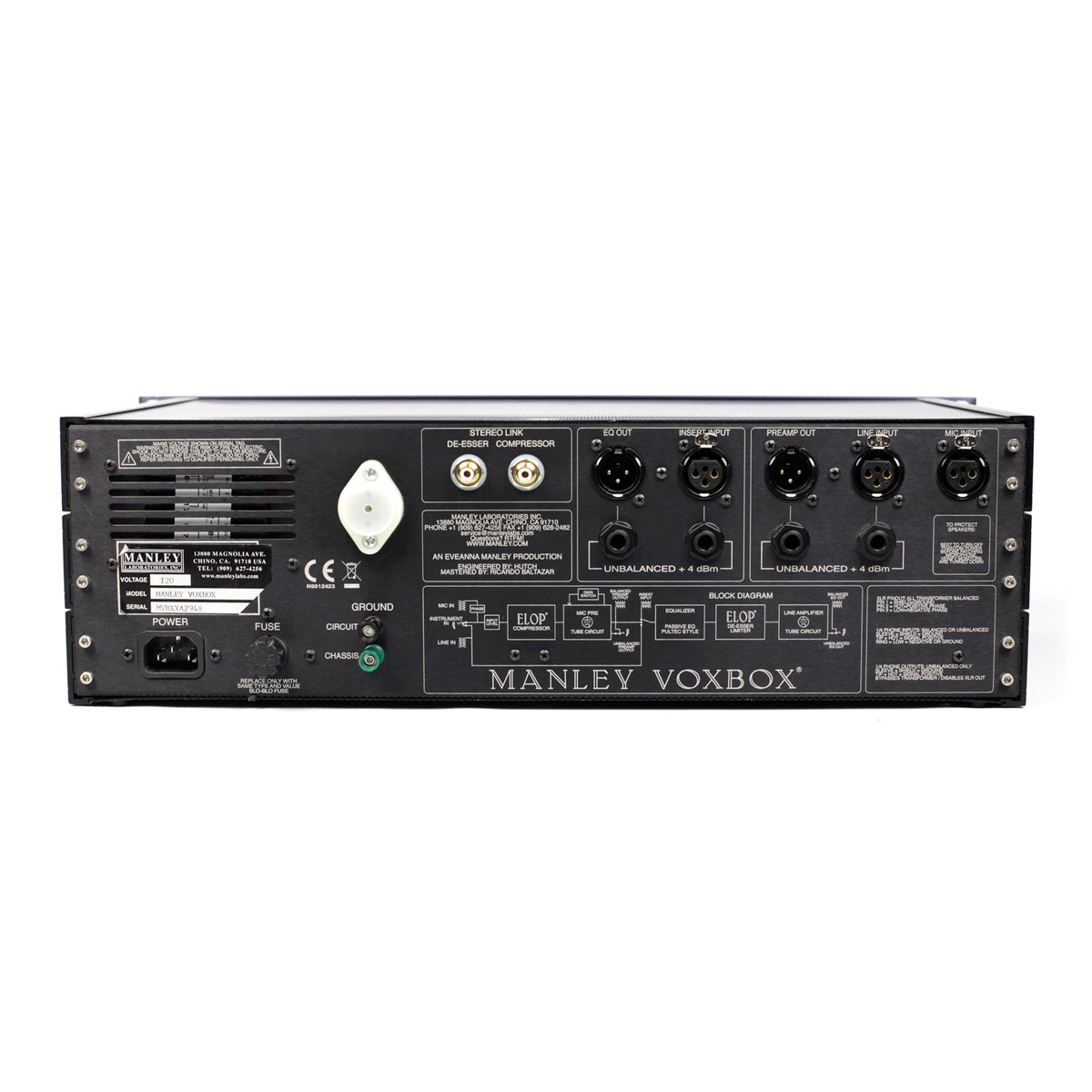 Manley VOXBOX Tube Channel Strip #MVBXXA2948 (Used)