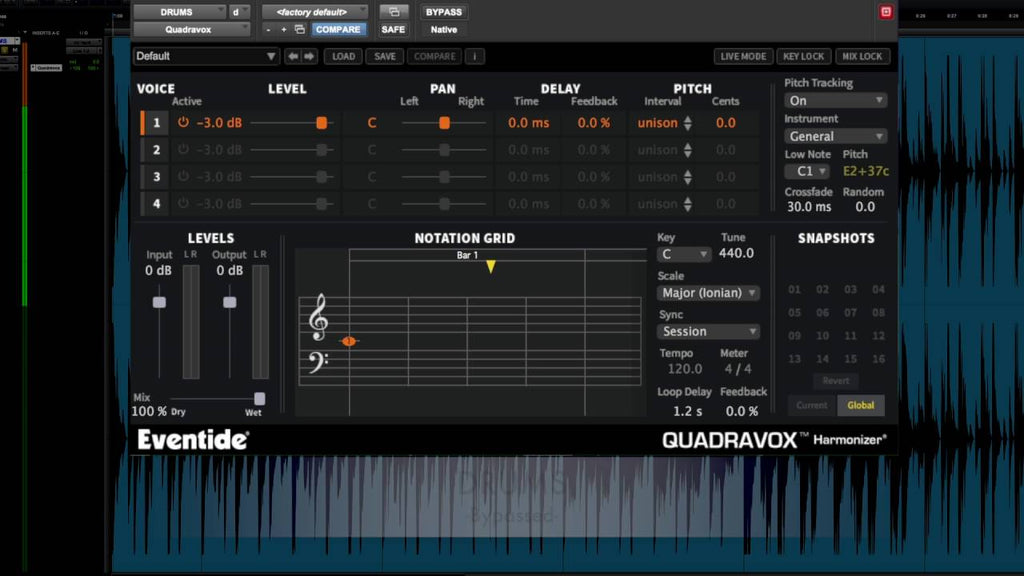 Eventide Quadravox Plug-in - Electronic Delivery