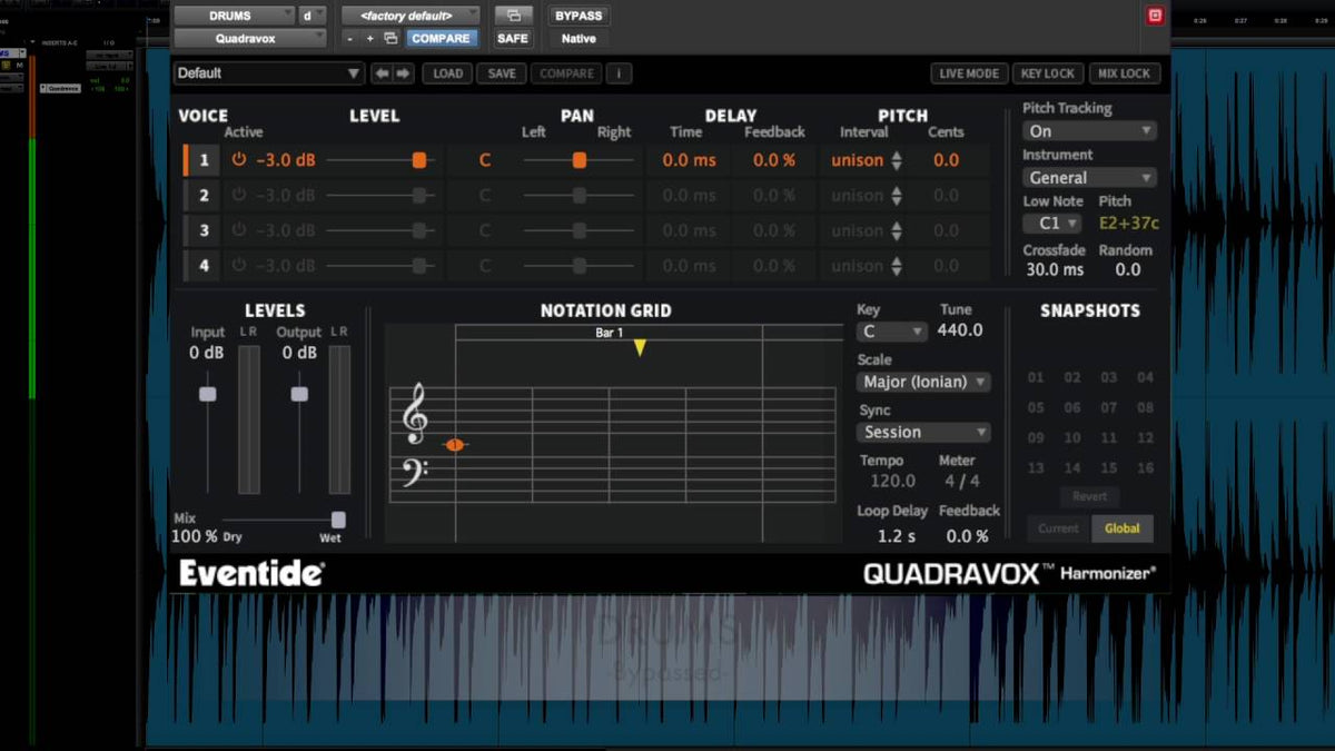 Eventide Quadravox Plug-in - Electronic Delivery