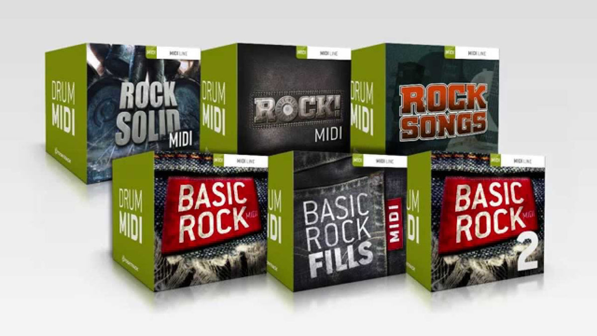 Toontrack Rock DRUM MIDI 6 Pack - Electronic Delivery