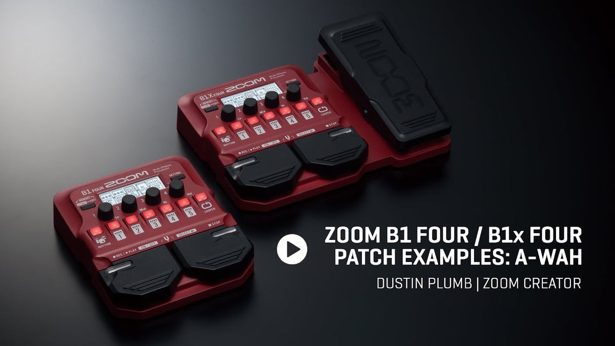 Zoom B1X FOUR Multi-Effects Bass Pedal with Expression