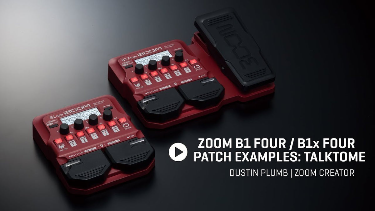 Zoom B1X FOUR Multi-Effects Bass Pedal with Expression